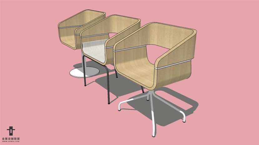 SketchUp精品扶手单椅子模型草图大师扶手椅模型下载-Armchair-049SKP模型