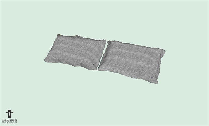 SketchUp草图大师精品布艺抱枕模型下载-pillows-379SKP模型