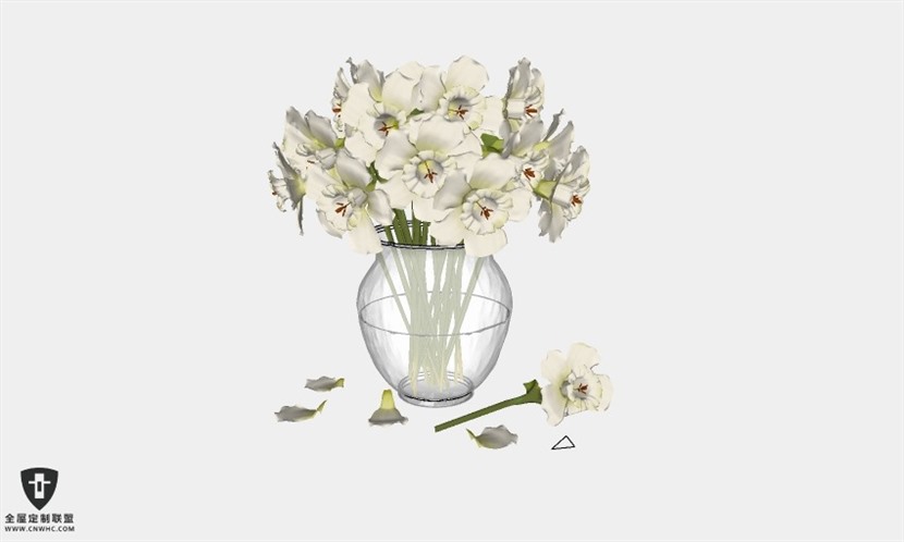 室内花瓶摆设装饰品SketchUp模型库草图大师模型下载Vase-083