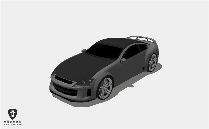 日本丰田汽车2009_Toyota_Supra_TT_MKV_Spec_V跑车赛车 SketchUp模型库草图大师模型下载