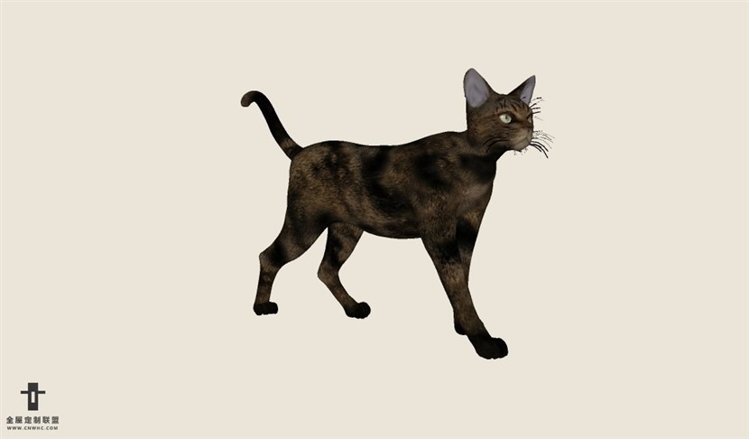 动物猫SketchUp模型库草图大师模型下载Animais-038