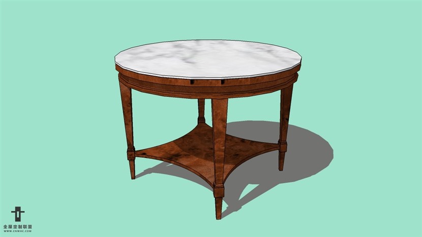 SketchUp草图大师精品欧式桌子模型下载-072SKP模型
