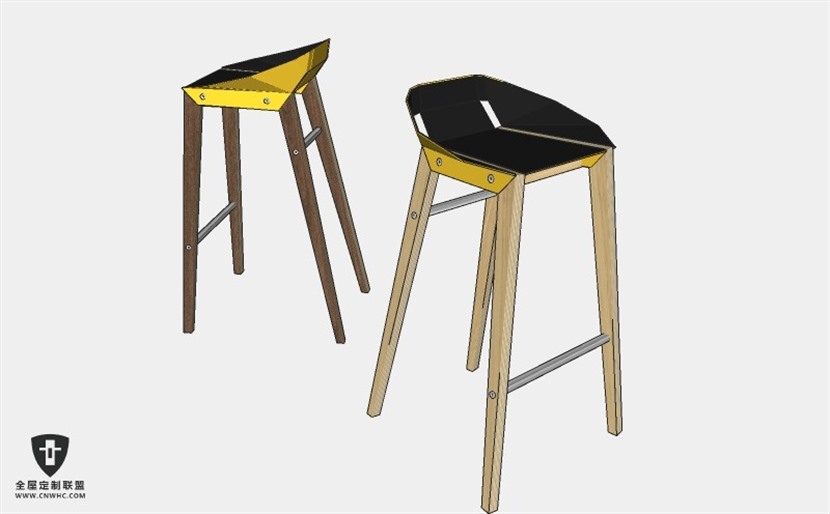 餐厅家具吧台吧凳吧椅SketchUp模型库草图大师模型下载012