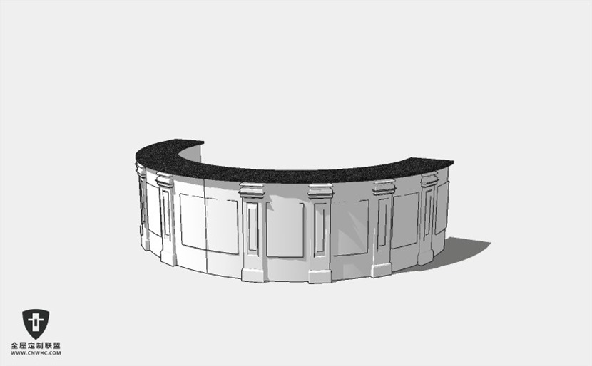 餐厅家具吧台吧凳吧椅组合SketchUp模型库草图大师模型下载014