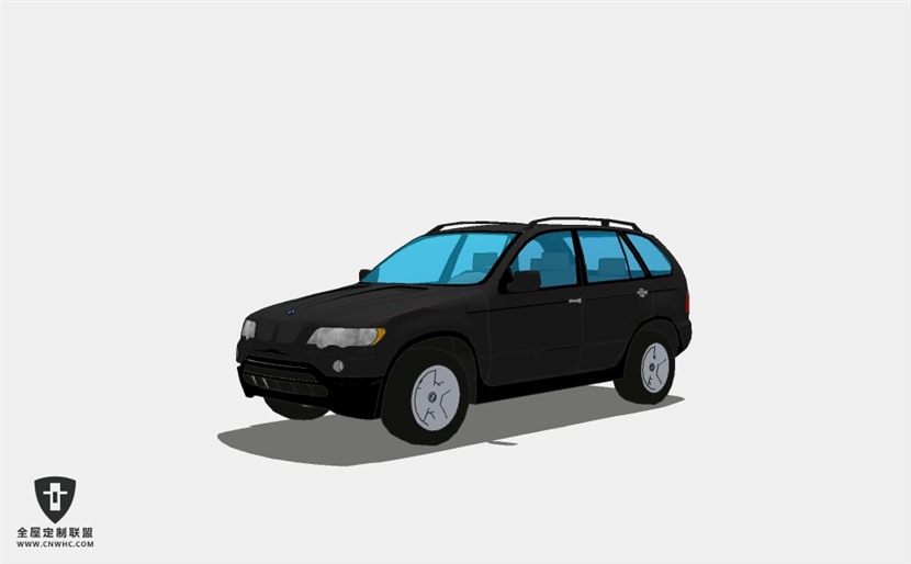 宝马小轿车汽车BMW X5 - LZ-edition SUV越野车SketchUp模型库草图大师模型下载