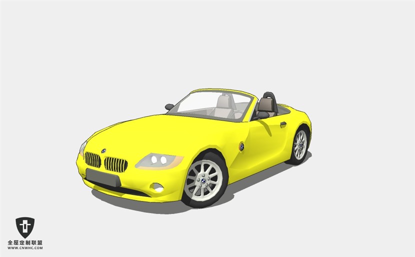 宝马小轿车汽车BMW Z4 Comparison敞篷跑车赛车SketchUp模型库草图大师模型下载