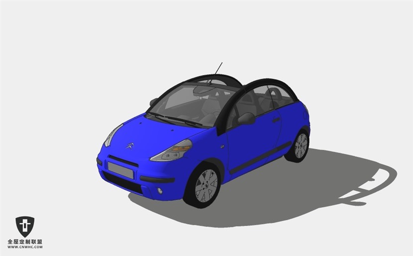 雪铁龙汽车CITROEN C3 PLURIEL轿车SketchUp模型库草图大师模型下载