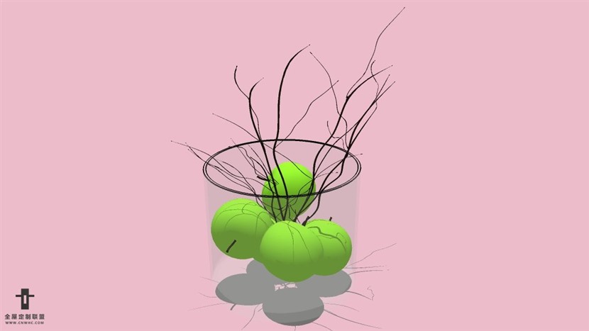 SketchUp苹果摆设模型草图大师摆设模型下载-171SKP模型
