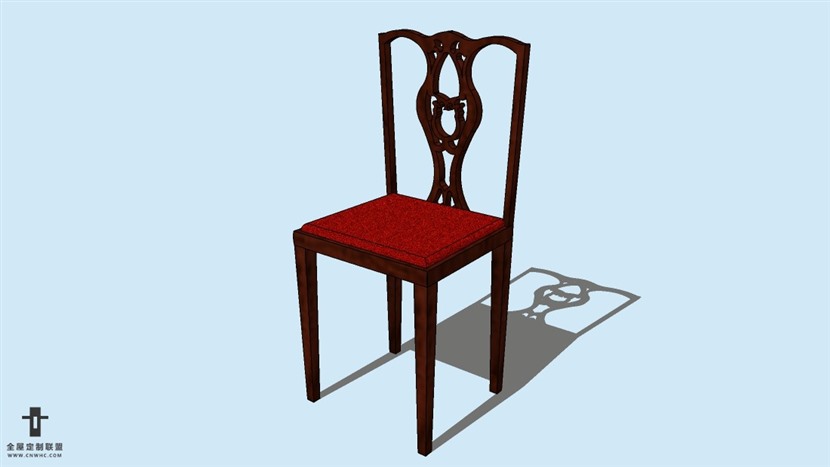 SketchUp草图大师精品欧式椅子模型下载-Chair-012SKP模型