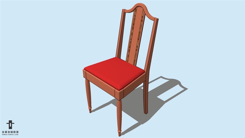 SketchUp草图大师精品欧式椅子模型下载-Chair-018SKP模型