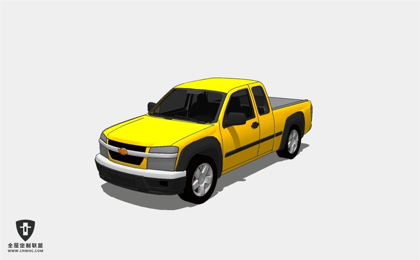 通用雪佛兰汽车Chevrolet-Colorado皮卡轿车SketchUp模型库草图大师模型下载