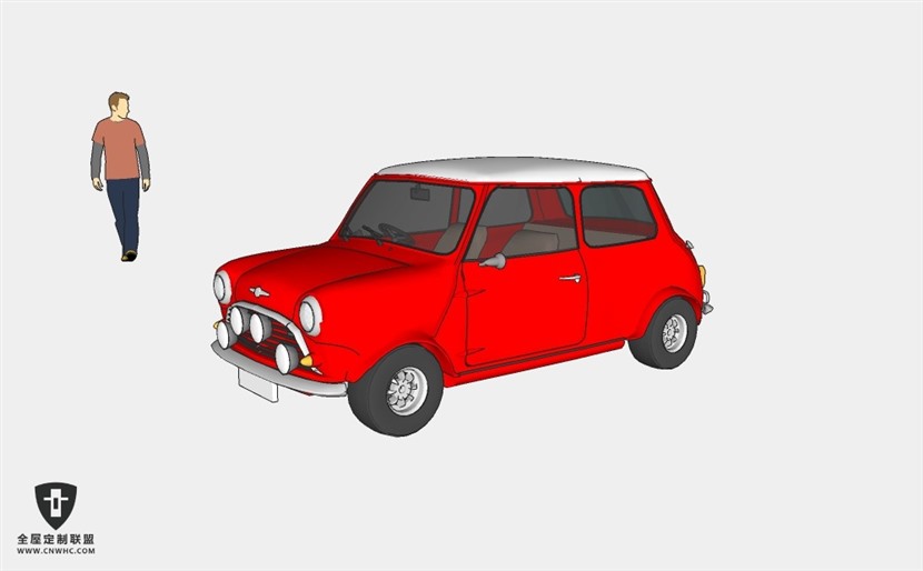 宝马迷你汽车MINI01轿车SketchUp模型库草图大师模型下载
