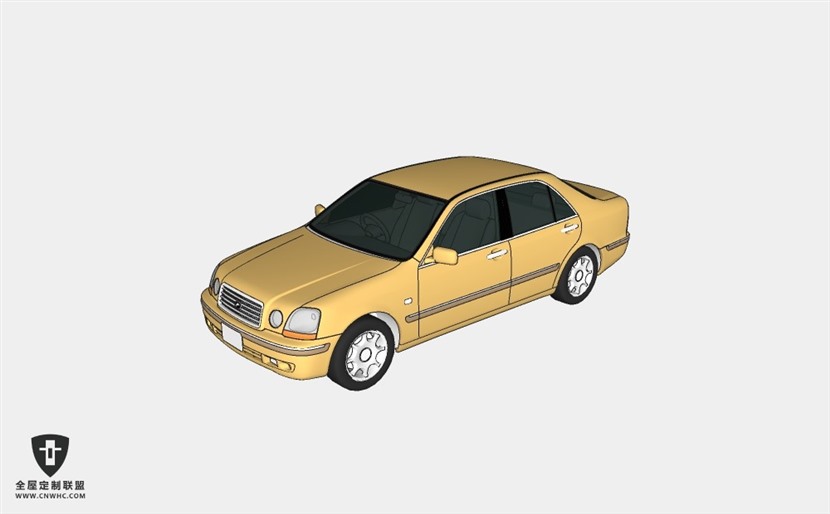 丰田汽车Progres小轿车 SketchUp模型库草图大师模型下载