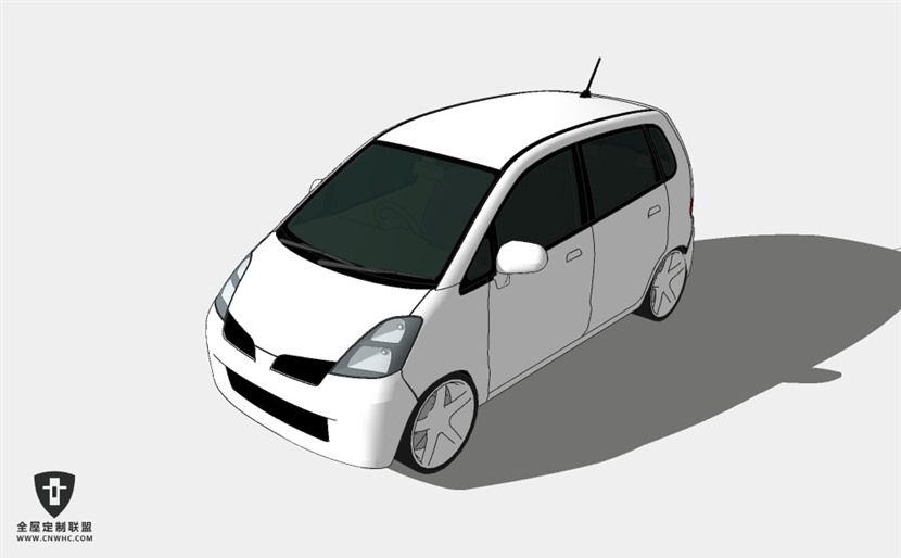日本铃木汽车Suzuki MR Wagon两厢轿车SketchUp模型库草图大师模型下载