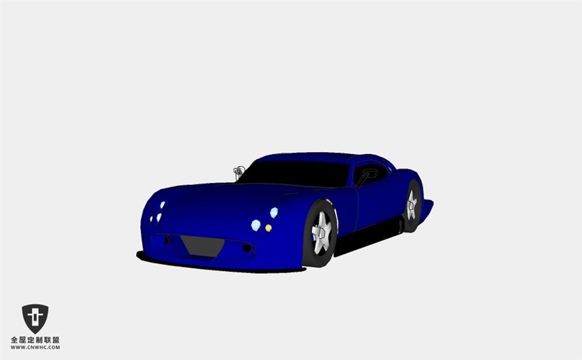 大不列颠怪兽超跑轿车TVR_Cerbera_Speed_12 跑车 SketchUp模型库草图大师模型下载