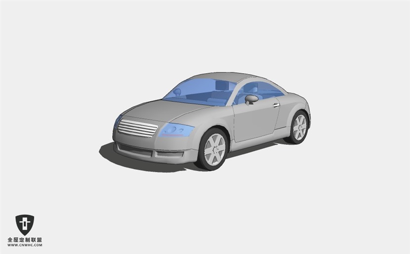 奥迪轿车小汽车Audi TT SketchUp模型库草图大师模型下载