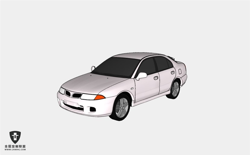日本三菱汽车Carisma轿车SketchUp模型库草图大师模型下载