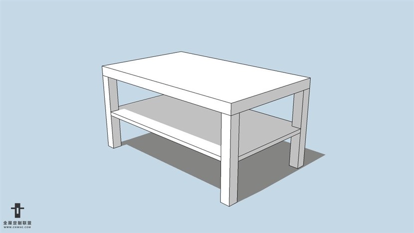 SketchUp草图大师宜家现代风格家茶几skp模型下载-102