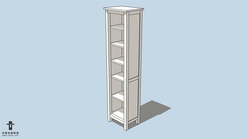 SketchUp草图大师宜家现代风格家书柜skp模型下载-115SKP模型