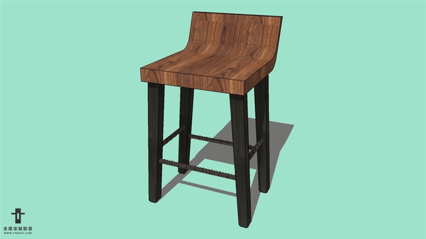 SketchUp精品吧台椅模型草图大师吧台椅子模型下载-Bar Stool-034SKP模型