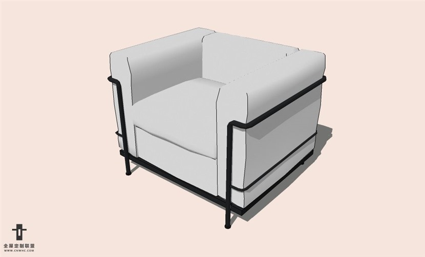 SketchUp草图大师单人沙发SU模型下载-Sofa-106SKP模型