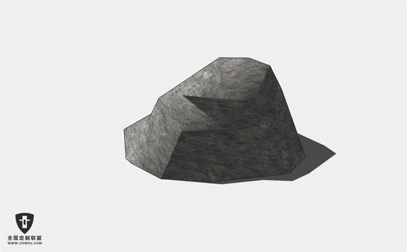建筑景观假山石头SketchUp模型库草图大师模型下载Stone-041