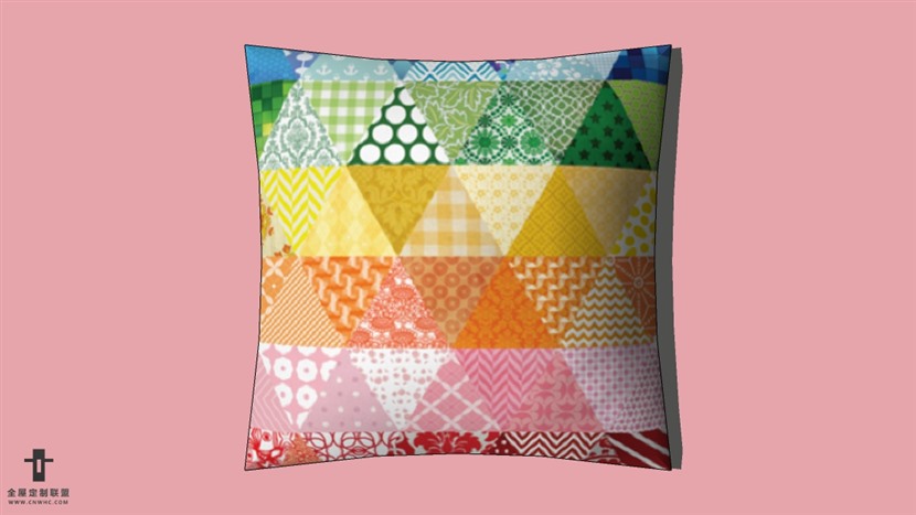 SketchUp草图大师精品布艺抱枕模型下载-pillows-126SKP模型