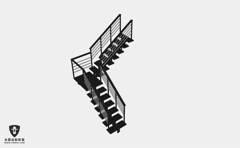 旋转楼梯SketchUp模型库草图大师模型下载064