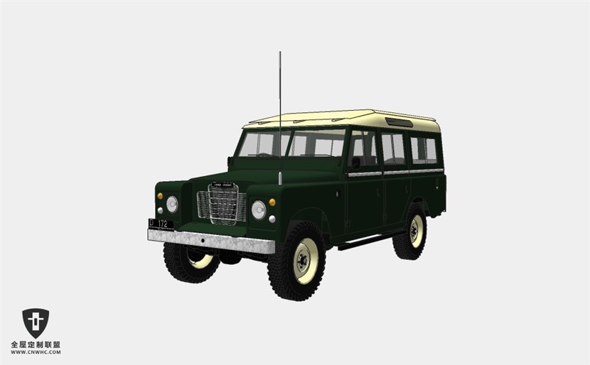 路虎汽车Land Rover d172越野车轿车SketchUp模型库草图大师模型下载