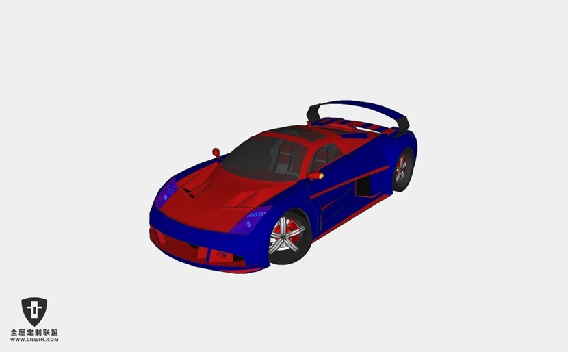 通用雪佛兰汽车tuned chevey me超跑赛车SketchUp模型库草图大师模型下载