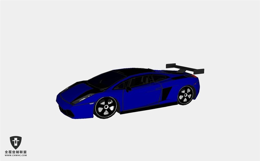 兰博基尼超跑轿车tuned lamborghini gallardo nera跑车 SketchUp模型库草图大师模型下载