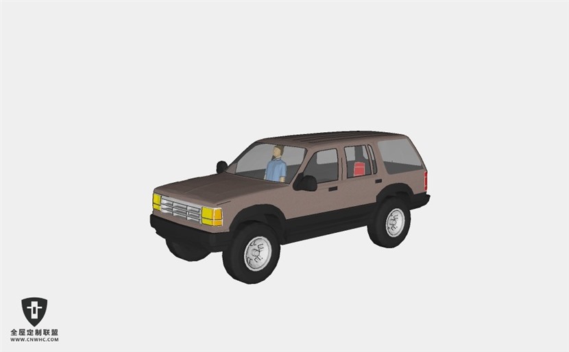 交通工具小汽车Blazer SUV越野车轿车SketchUp模型库草图大师模型下载