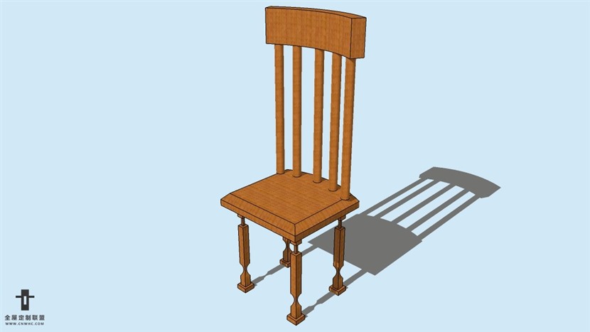 SketchUp草图大师精品欧式椅子模型下载-Chair-043