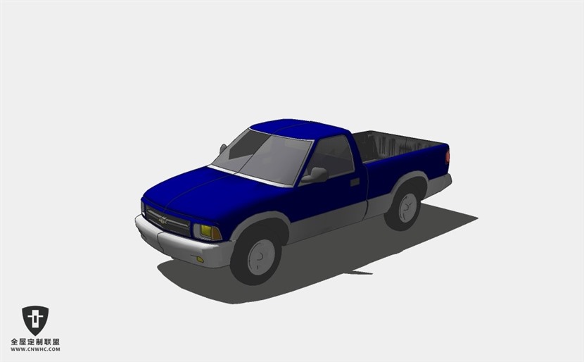 交通工具汽车Chevy Blazer Pick Up皮卡车轿车SketchUp模型库草图大师模型下载