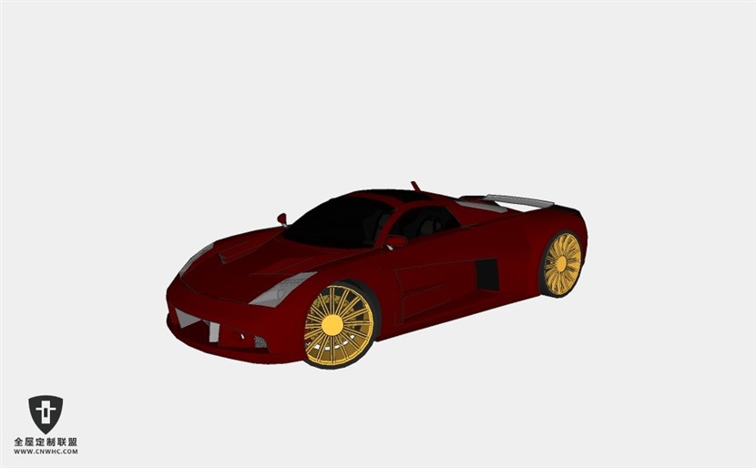 克莱斯勒跑车Chrysler ME Four Twelve FF-Edition by FOOF3R 超跑 SketchUp模型库草图大师模型下载