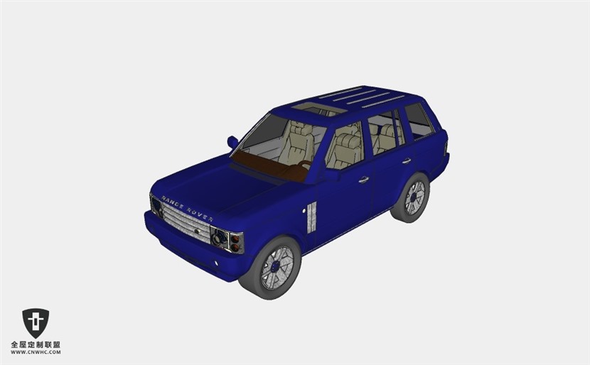 路虎汽车Range Rover Vouge 4.2 HSE SUV越野轿车SketchUp模型库草图大师模型下载