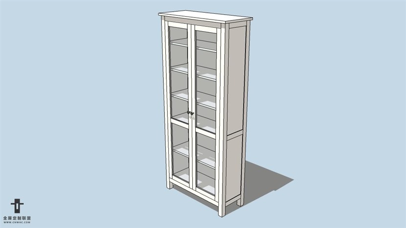 SketchUp草图大师宜家现代风格边柜skp模型下载-131SKP模型