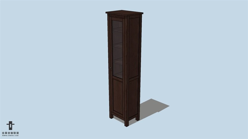 SketchUp草图大师宜家现代风格边柜skp模型下载-132SKP模型