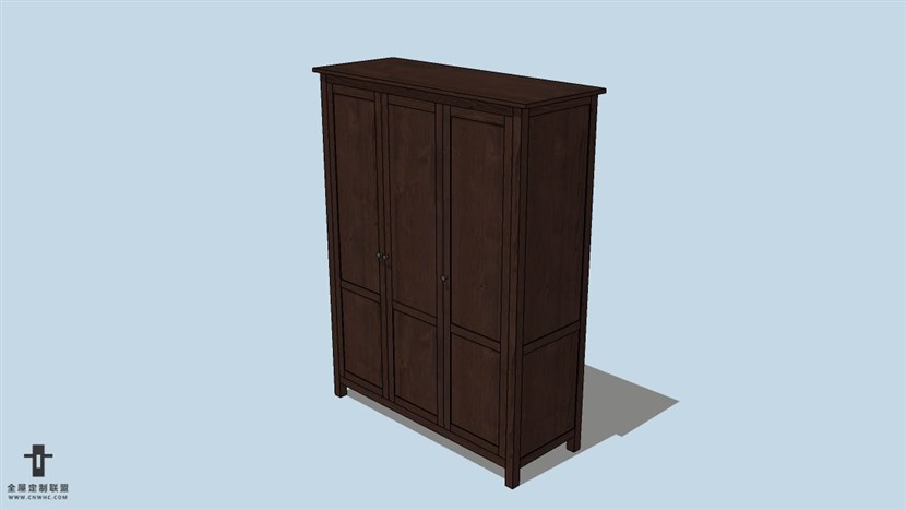SketchUp草图大师宜家现代风格边柜skp模型下载-143