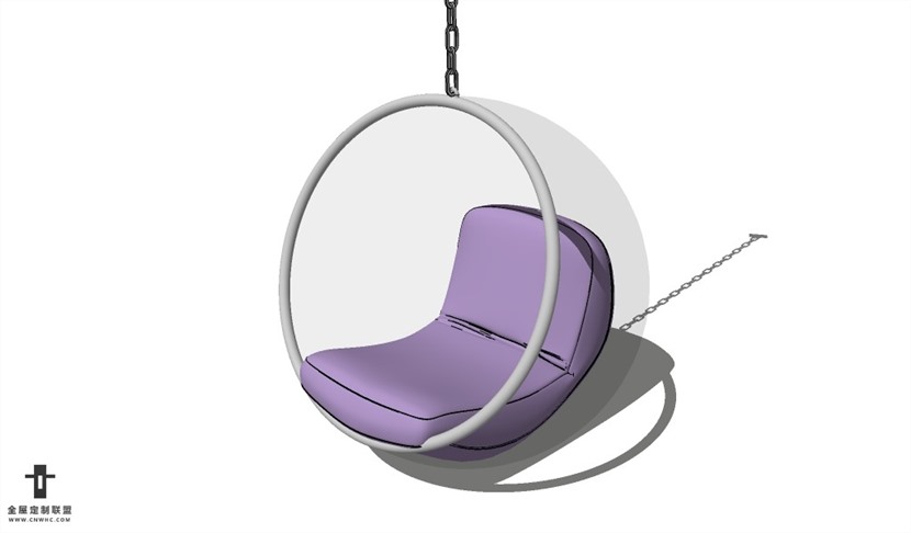 SketchUp精品鸡蛋椅模型草图大师吊椅模型下载-Chair-006SKP模型