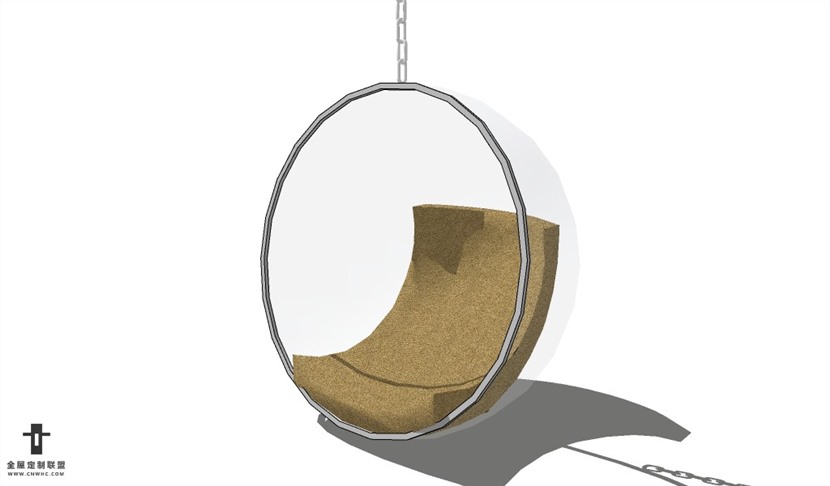 SketchUp精品鸡蛋椅模型草图大师吊椅模型下载-Chair-007