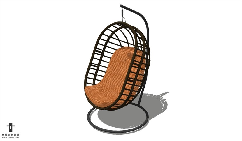 SketchUp精品鸡蛋椅模型草图大师吊椅模型下载-Chair-010