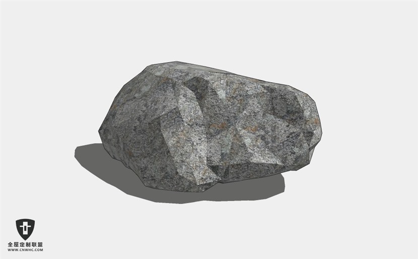 建筑景观假山石头SketchUp模型库草图大师模型下载Stone-048
