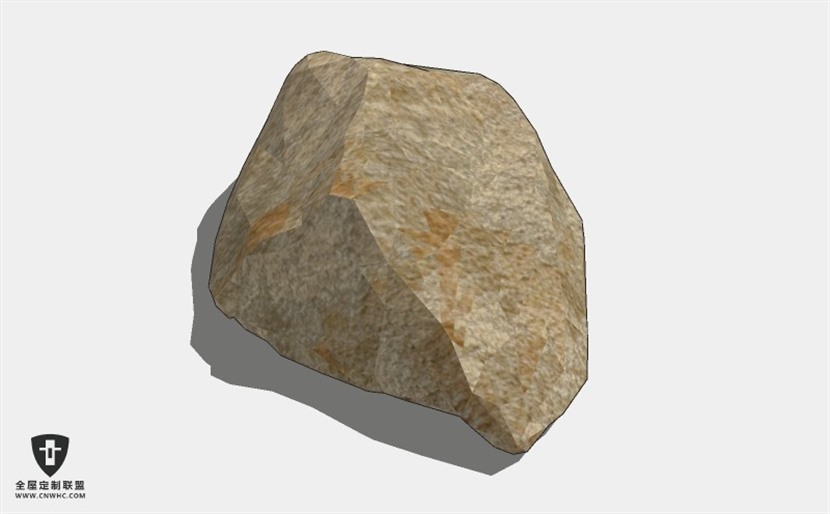 建筑景观假山石头SketchUp模型库草图大师模型下载Stone-063
