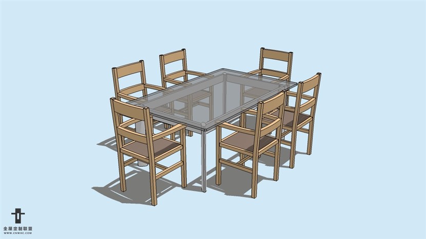 SketchUp精品桌子椅子模型草图大师桌椅组合模型下载-101SKP模型