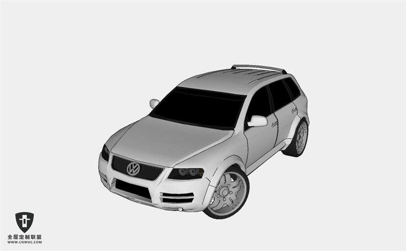 德国大众汽车fendi轿车 SketchUp模型库草图大师模型下载
