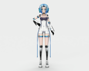 草图大师初音手办模型动漫角色SU模型下载001