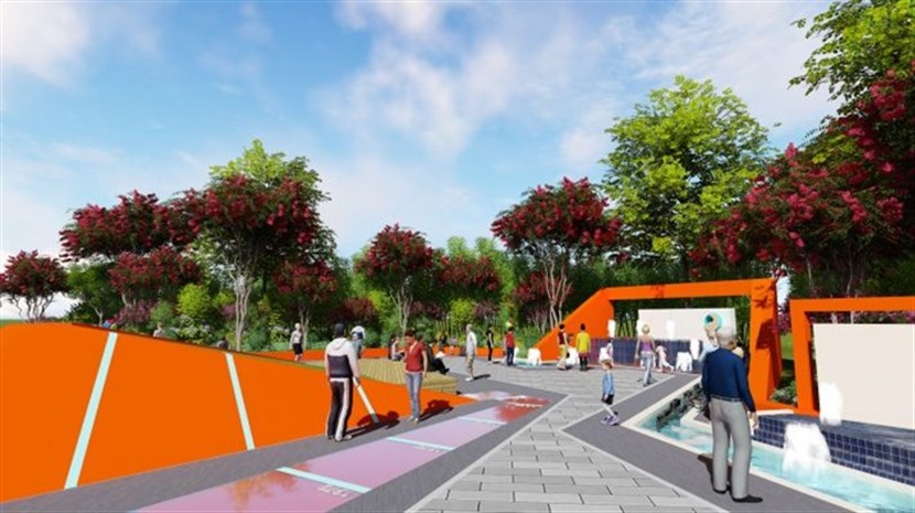 草图大师园园林景观模型SketchUp城市街角小公园SU模型下载0178