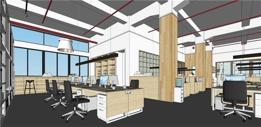 SketchUp草图大师现代风格工作室创作室室内外场景SU模型下载0068