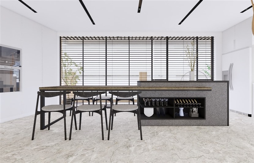 SketchUp草图大师现代大平层室Enscape内场景SU模型下载0070